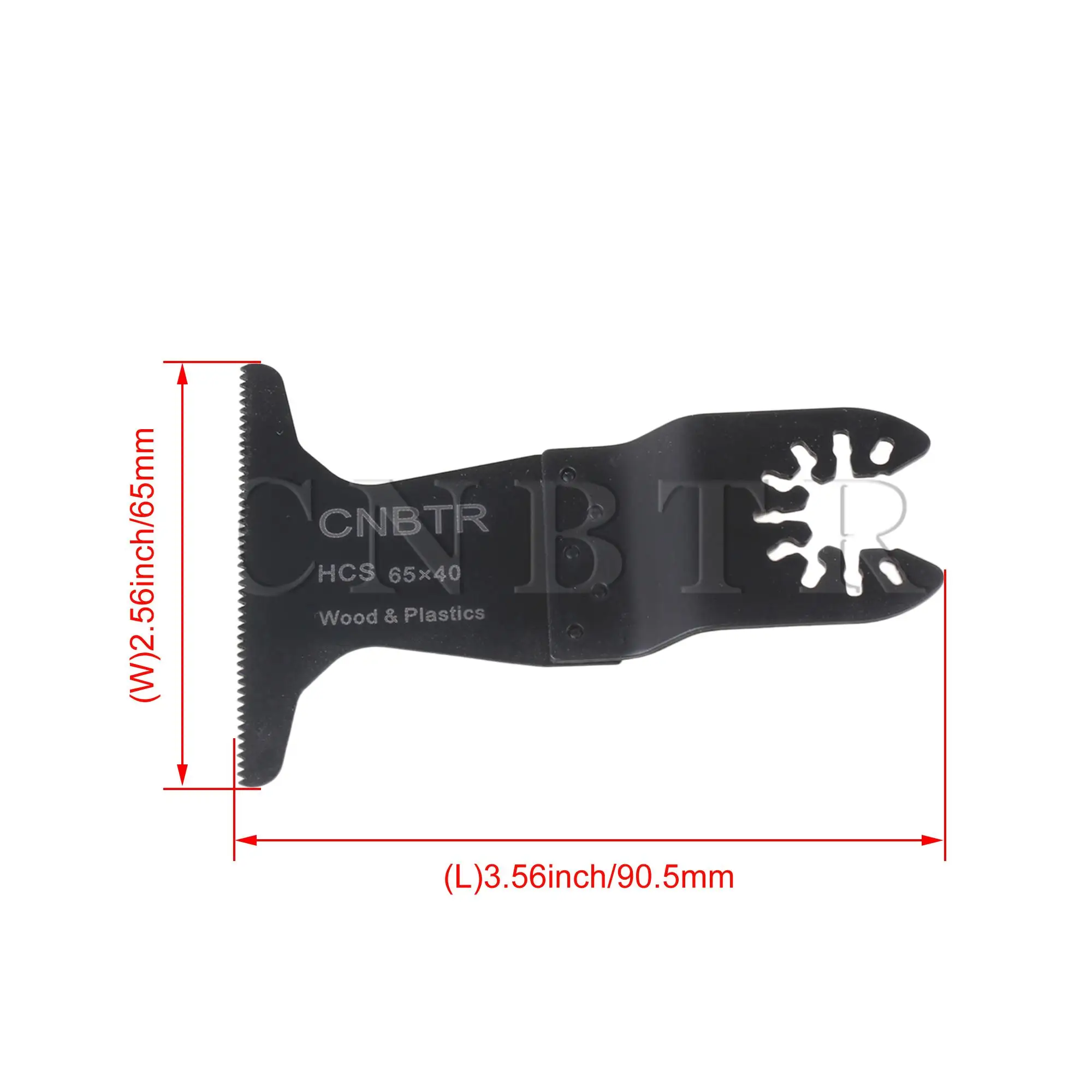 Zwart Koolstofstaal Quick Flat Schraper Oscillerende Multi Tool 65x40mm