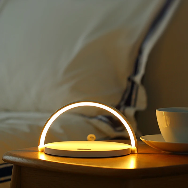 Table Lamp Night Light Phone Holder 10W Fast Wireless Charging Charger Stand For iPhone 11Pro 8 12 X HUAWEI Xiaomi Samsung Pixel