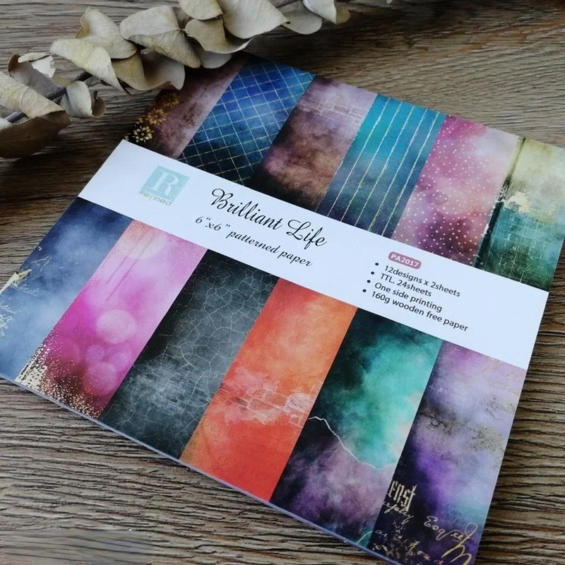 

Бумажный набор для скрапбукинга с изображением звездного неба ручной работы с односторонней печатью