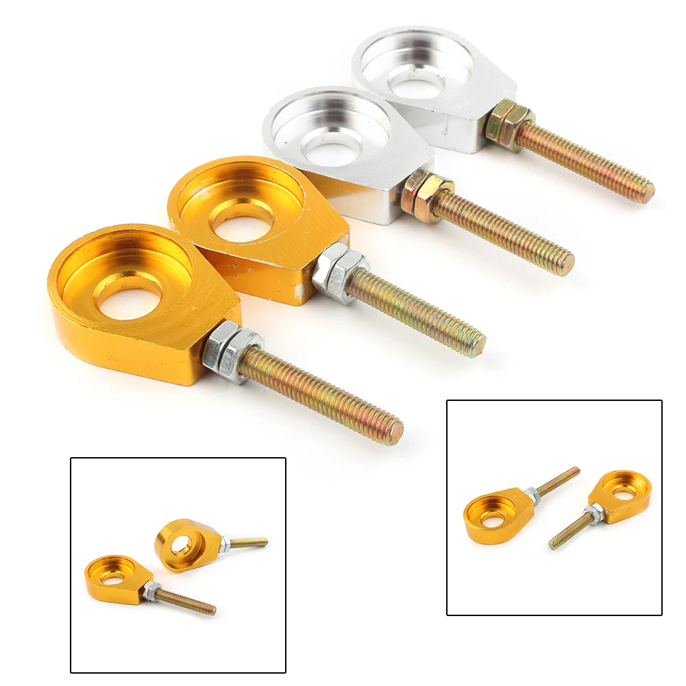 New 15mm Motorcycle Chain Adjuster Tensioner Universal for Chinese CRF50 KLX110 SSR Pit Dirt Bike CNC Aluminum