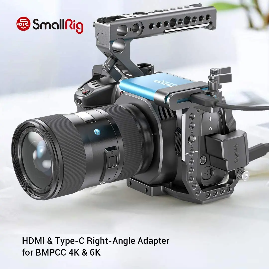 SmallRig Type-C Right-Angle Adapter for BMPCC 4K Camera Cage  DSLR Camera Rig Clamp for BMPCC 4K Camera 2700