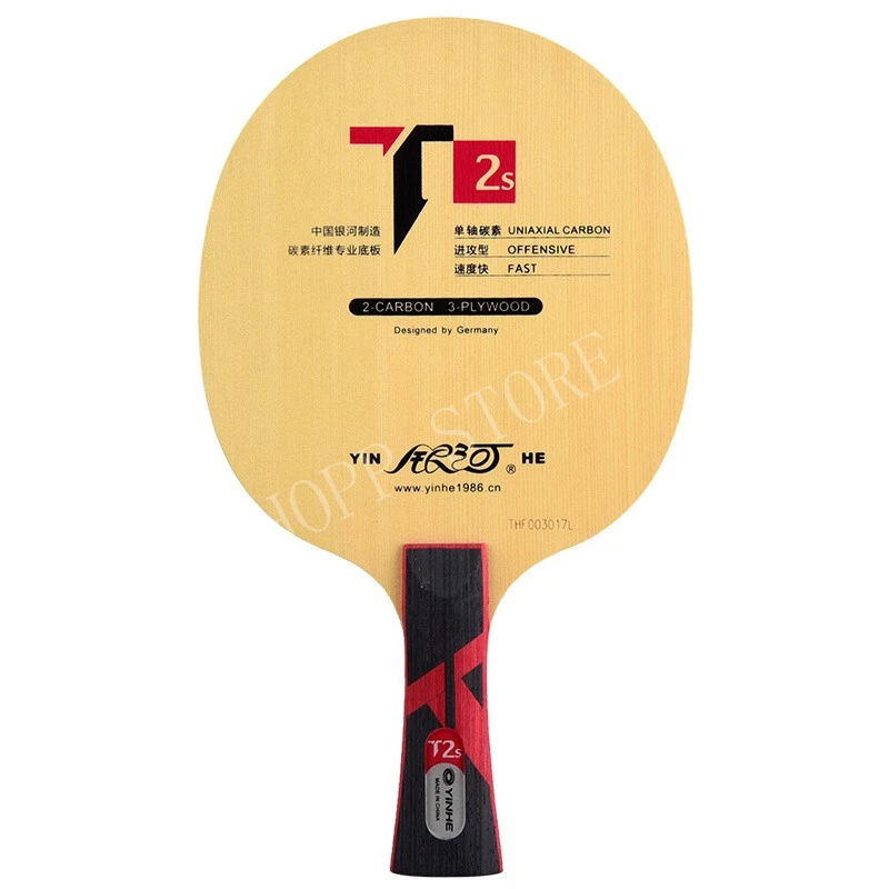 Genuine Yinhe Galaxy T-2S T2S Table Tennis Blade (T2s,3wood + 2 carbokev) Ping Pong Racket Base Raquete De Ping Pong