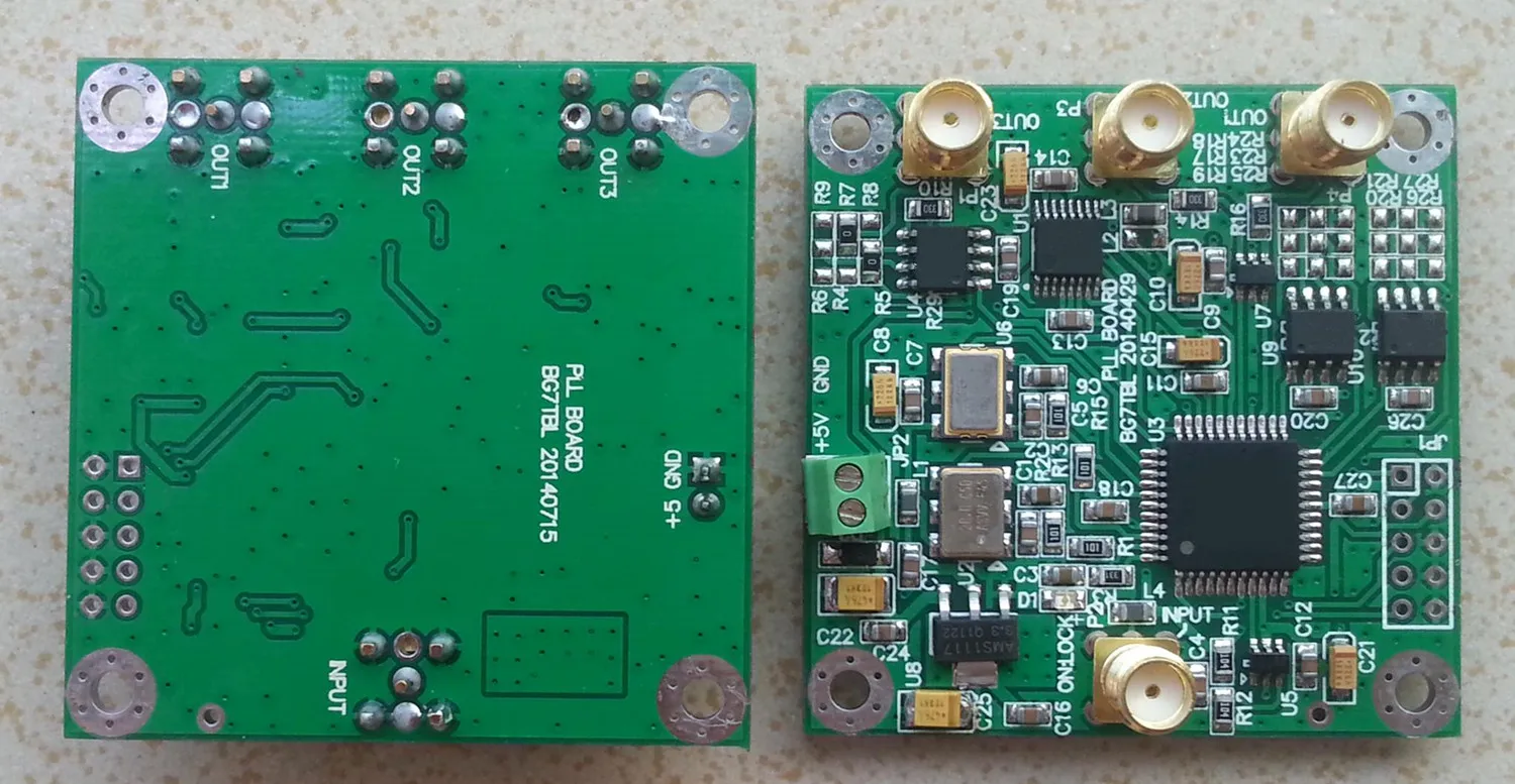 Input 10M, output 100M, 22.5792m, 24.576m frequency conversion board