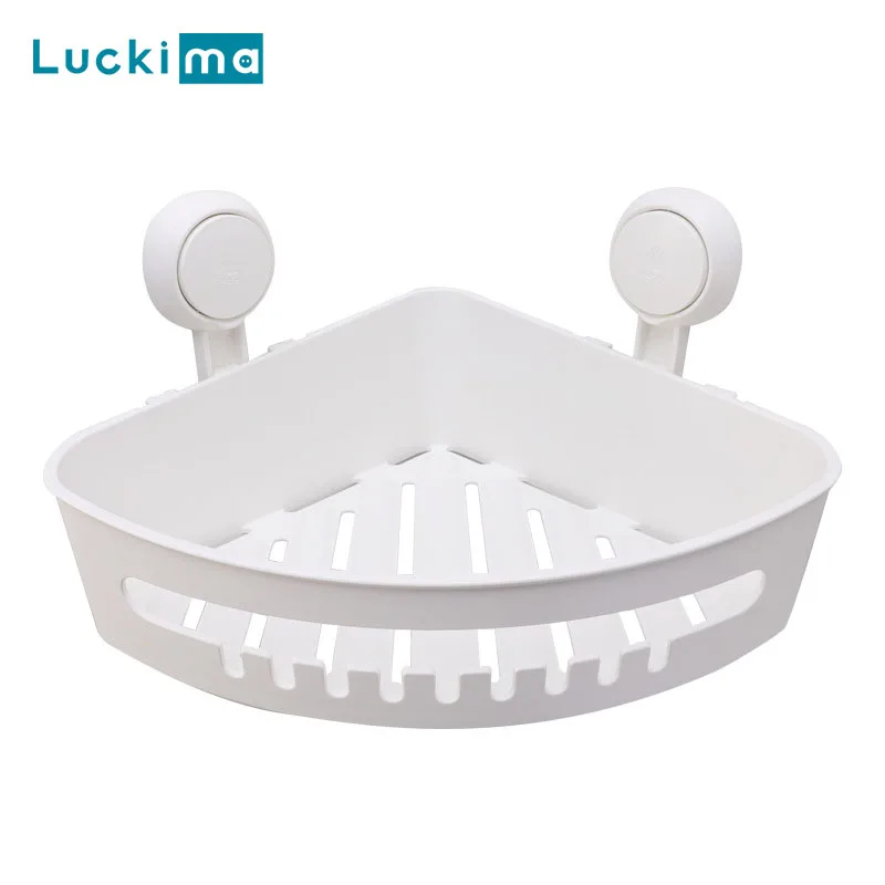 

Vacuum Bathroom Shelf Organizer Wall Mounted Shampoo Spices Shower Storage Rack Holder Bathroom Holder Accessories Punch-free