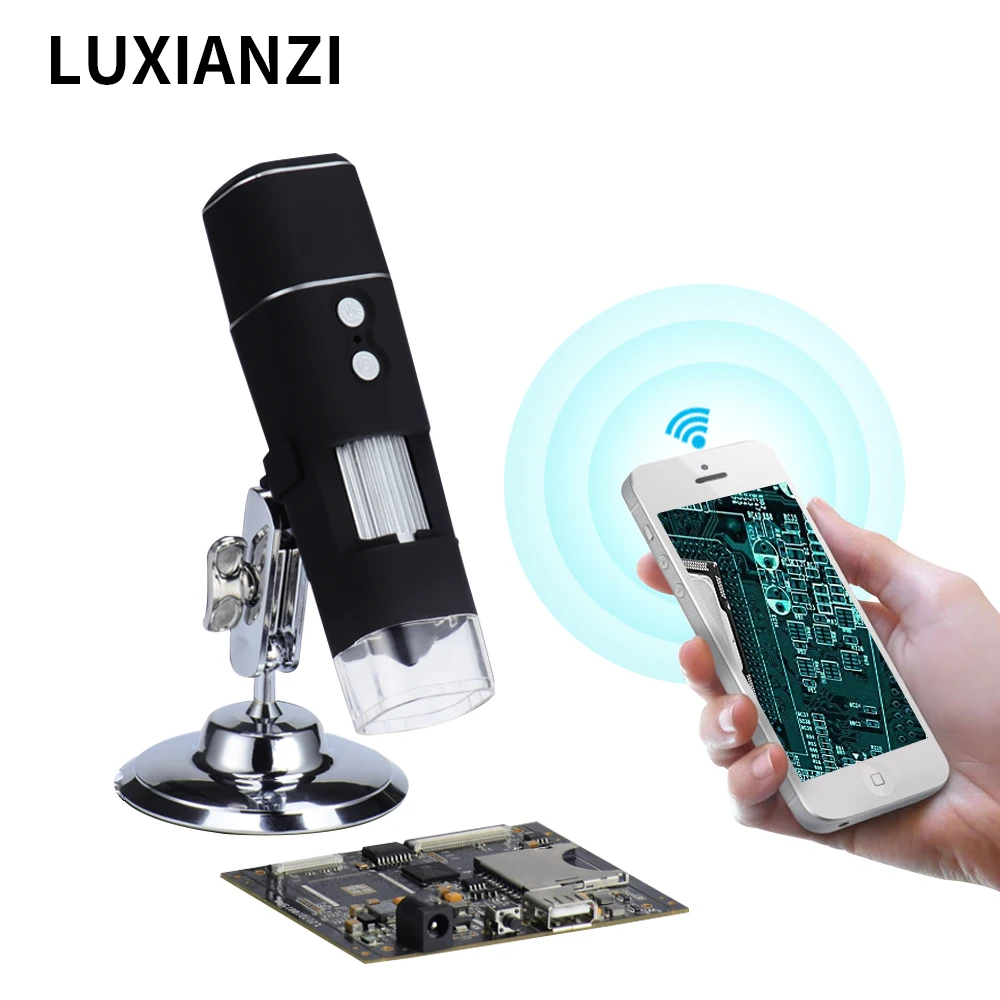 LUXIANZI Adjustable Digital Microscope For Soldering 8 LED Zoom Magnifier Endoscope USB Electronic Microscope Camera 1000X