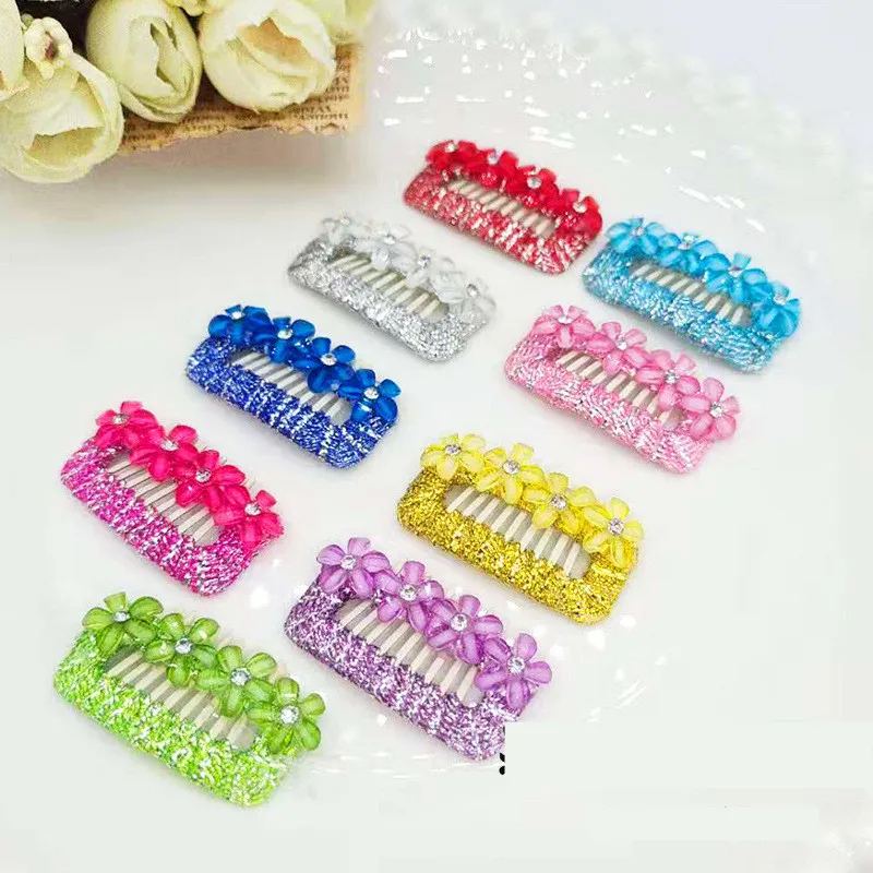 

Plastic Hair Clip Colorful Barrettes Hair Grip Headwear Pet Dog Bows Girls Dog Hair Pins Hair Accessories