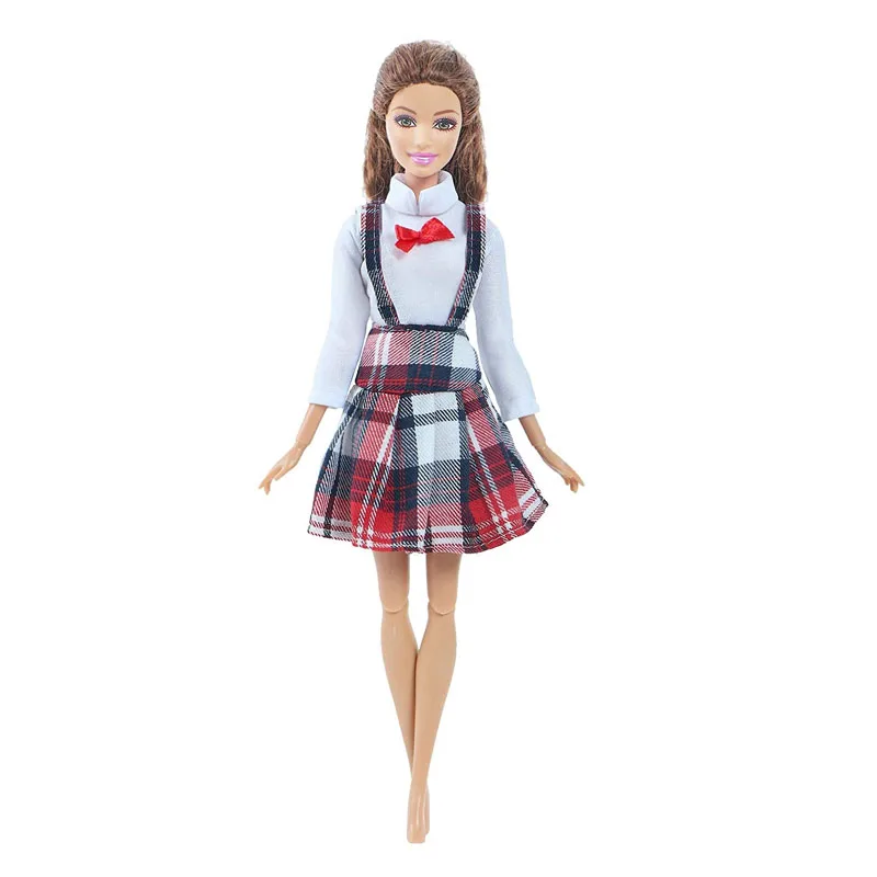 Fashion Popular Multi-layer Skirt Short Skirt College Style For 11 Inch 26-28Cm Barbies Doll Puff Skirt With Waist,Kid Toy