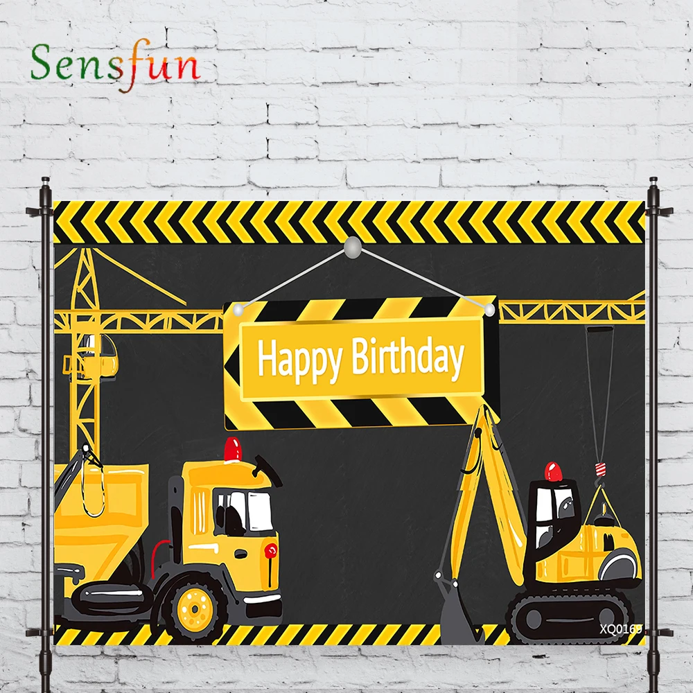 LEVOO Photography Background Building Mechanical Birthday Boy Toy Backdrop For Photo Studio Photocall Vinyl Background