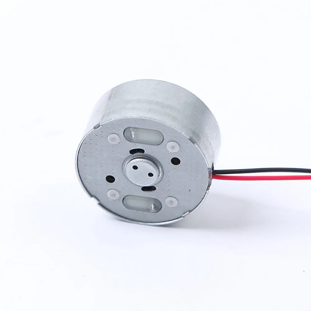 Mini moteur rond Micro 300 solaire DC 3V 4.5V 5V, pour lecteur CD, 2 broches, espacement des prises 2.0mm PH2.0mm, moteurs à brosse pour jouets