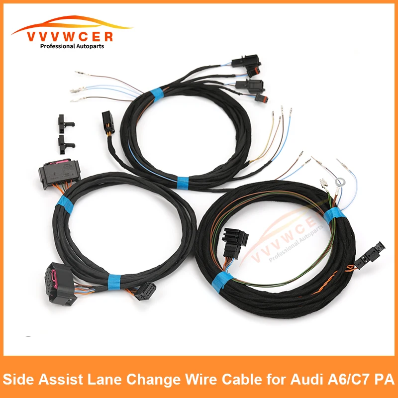 OEM Car Side Assist Lane Change Blind-Spot Assist Wire Upgrading Cable Harness For Audi A6/C7 PV