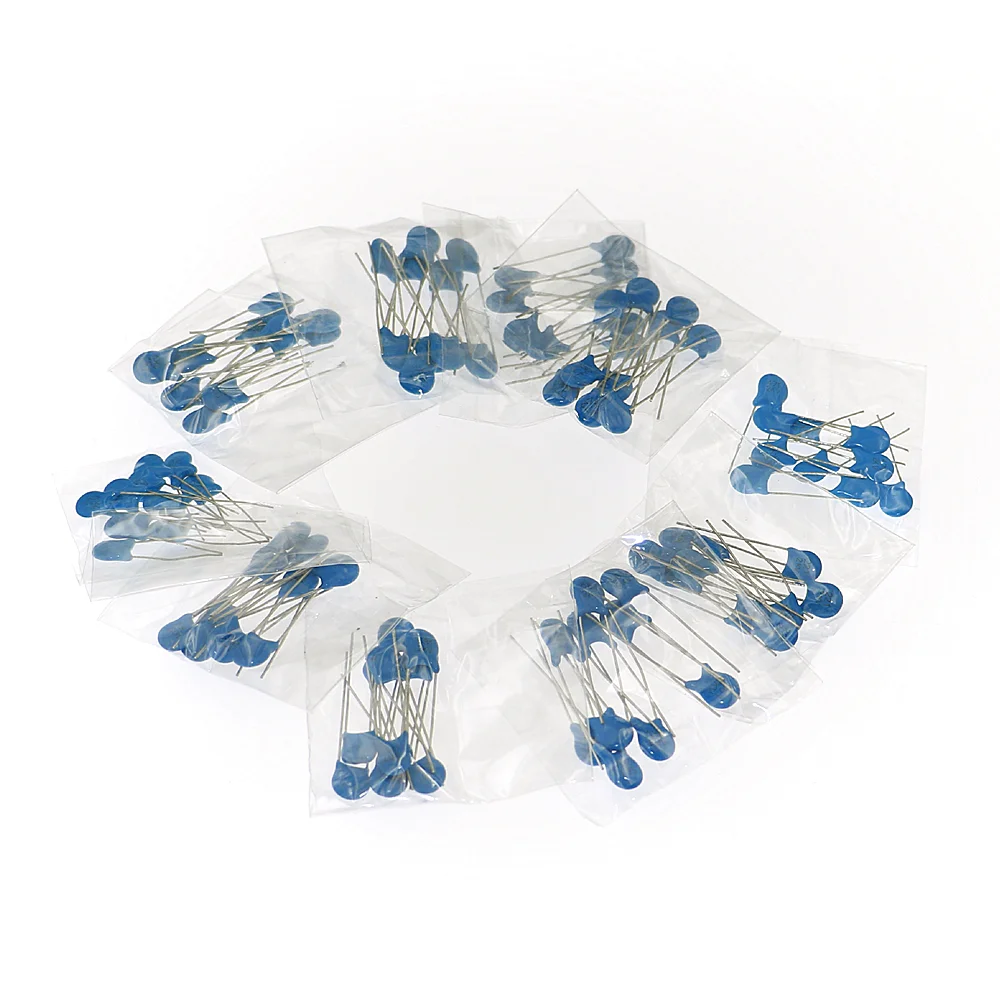 100pcs/lot 10value*10pcs 2KV high voltage ceramic capacitor Assortment Kit set 2KV 102K 221K 332K 471K 472K 561K 681K 821K