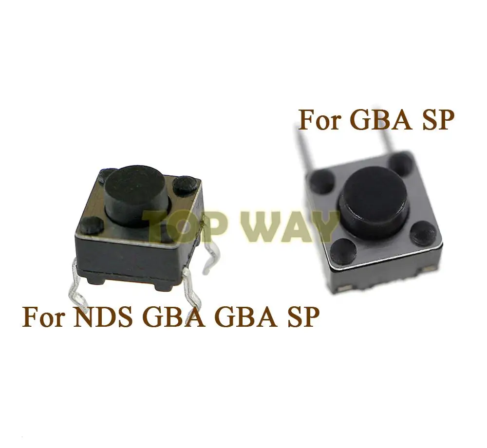 200 peças para nds gba gba sp para l r esquerda direita micro botão interruptor substituição para gameboy advance gba para gba sp console de jogos