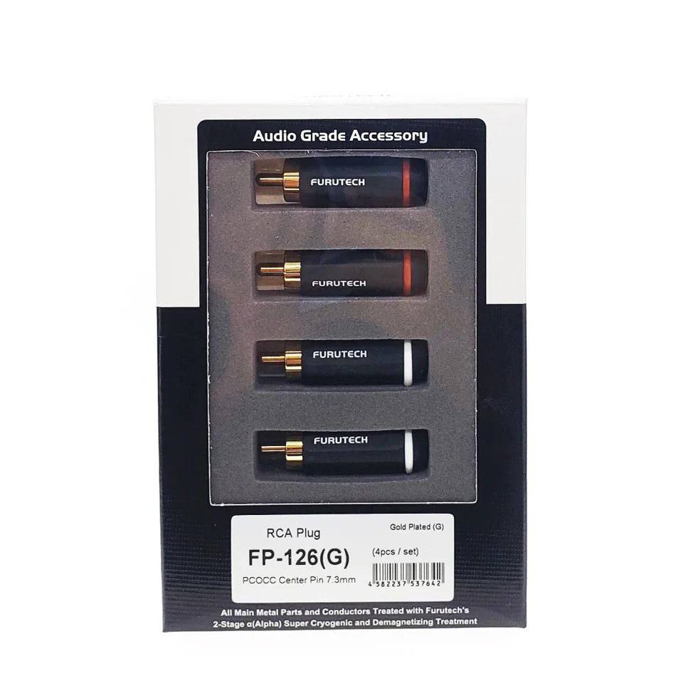 FURUTECH FP-126R RCA Connector plug Rhodium/Gold Plated FP-126R
