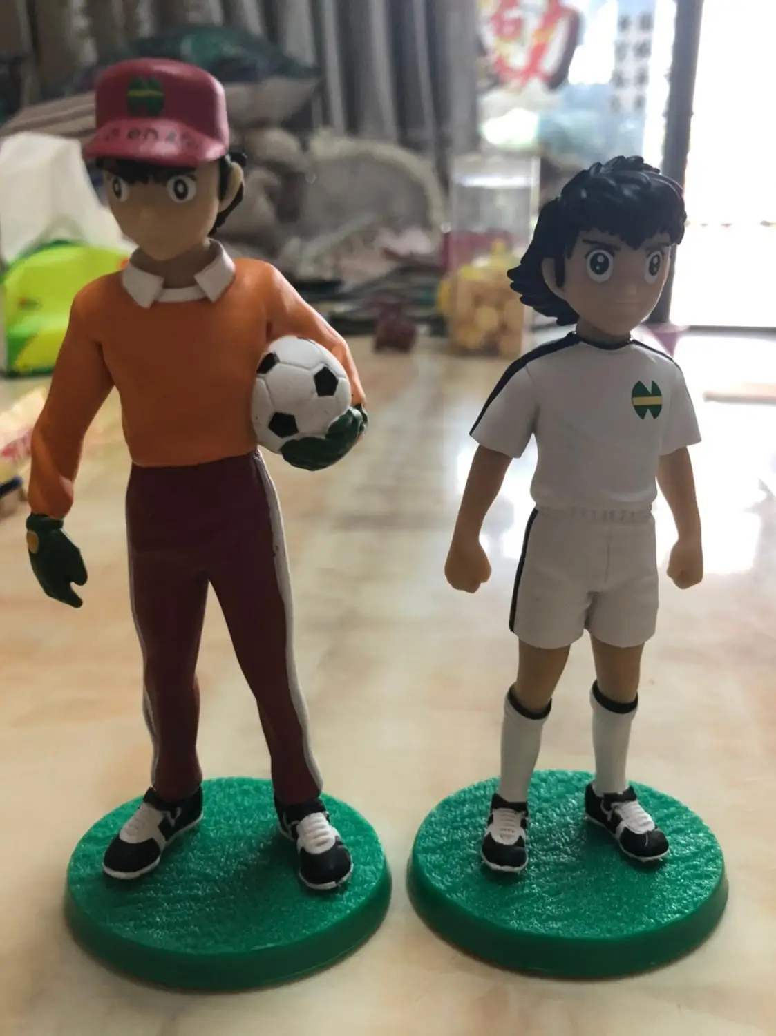 pvc  figure  soccer  boy  model  toy  2pcs/set