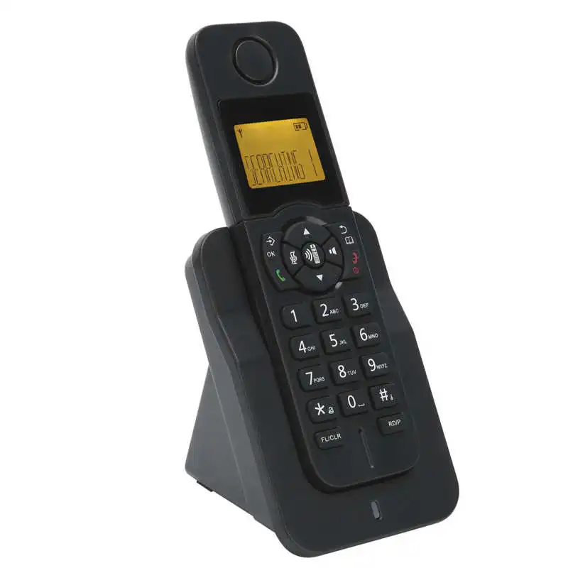 Expandable Cordless Telephone Home Office Expandable Cordless Telephone Hand-Free Call with Caller ID US Plug 100-240V