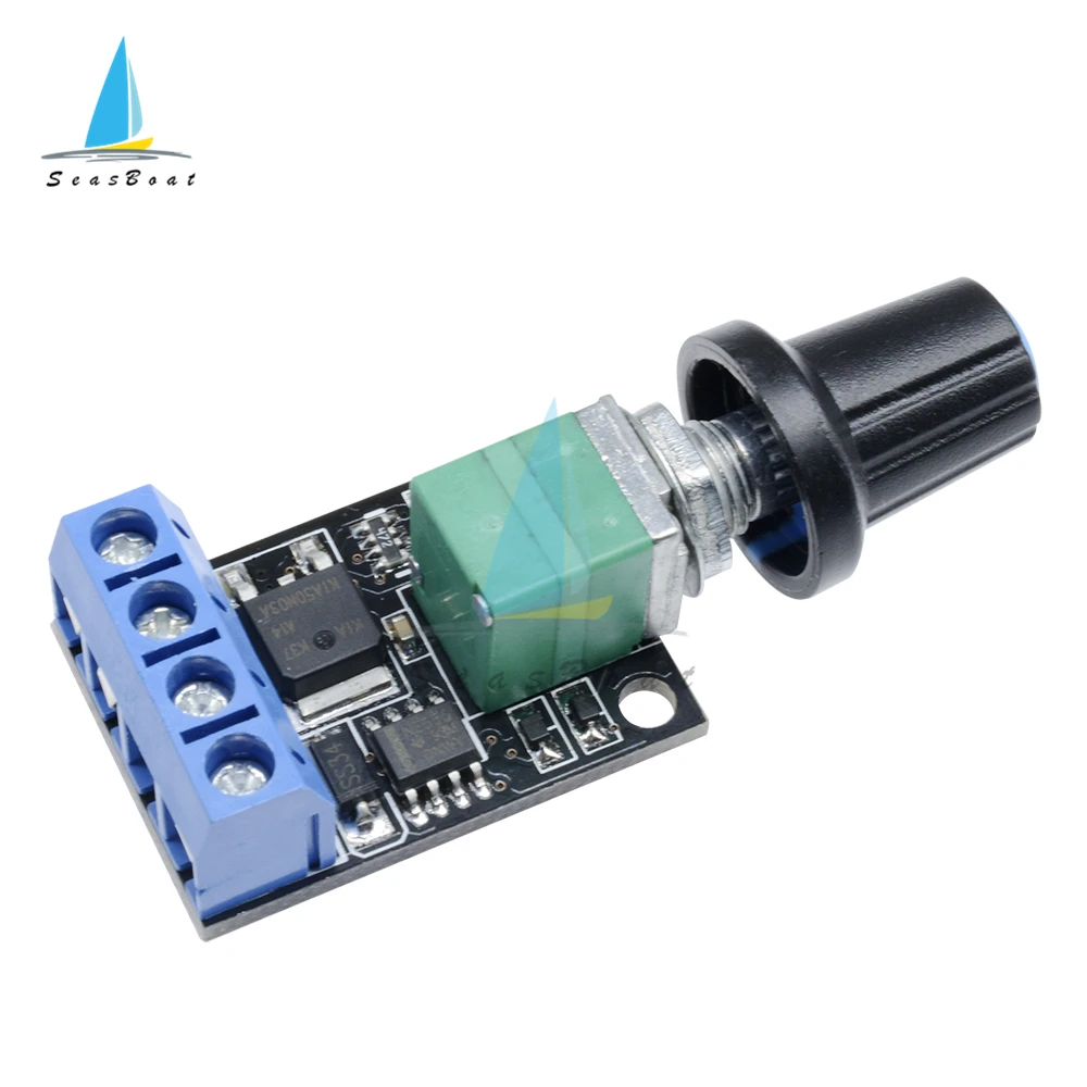 DC 5V-16V 10A PWM DC Motor Speed Controller Governor Stepless Speed Regulator LED Dimmer for LED Light Control 12V