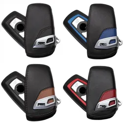 Color leather car key case key wallet For bmw x1 x3 x4 x5 x6 116i 118i 320i 316i 325i 330i F10 M1 M3 M5 F20 F30 530i