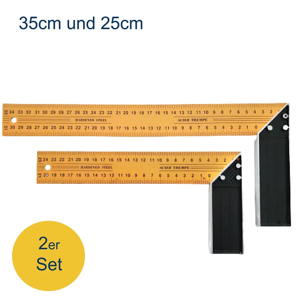 Stainless Steel L-Square Angle Ruler 90 Degree Angles 250mm/350mm Ruler Square Ruler For Woodworking Carpenter Measuring Tool