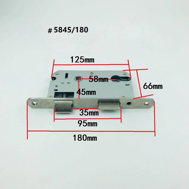 5845/5850  University  Mortise Heavy Spring Lock Body Bedroom lock Body Indoor Lock fittings Home hardware Lock Fittings