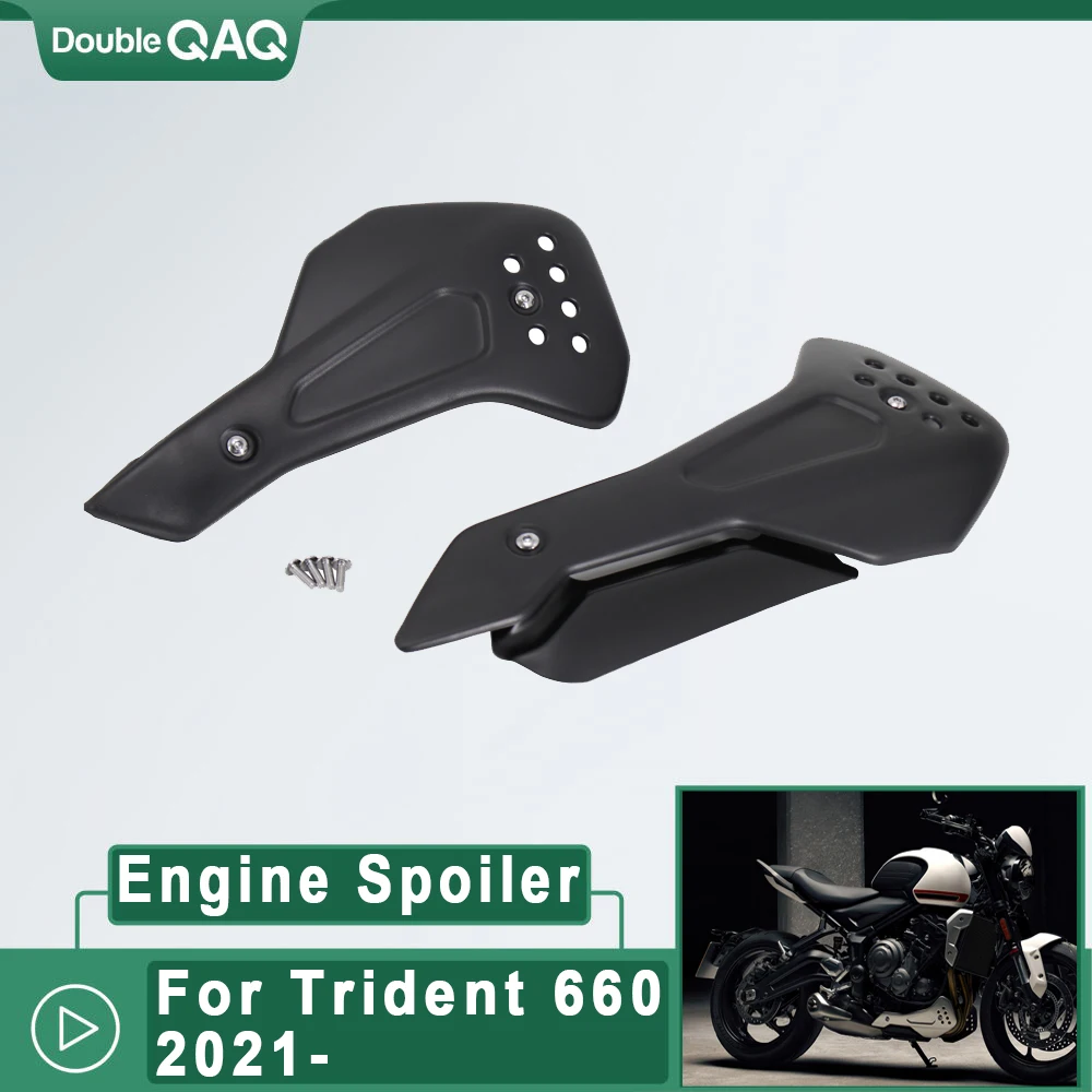 

New For TRIDENT 660 Belly Pan 2021 2022 Bellypan Lower Engine Spoiler Cowling Protection Fairing Motorcycle For trident 660