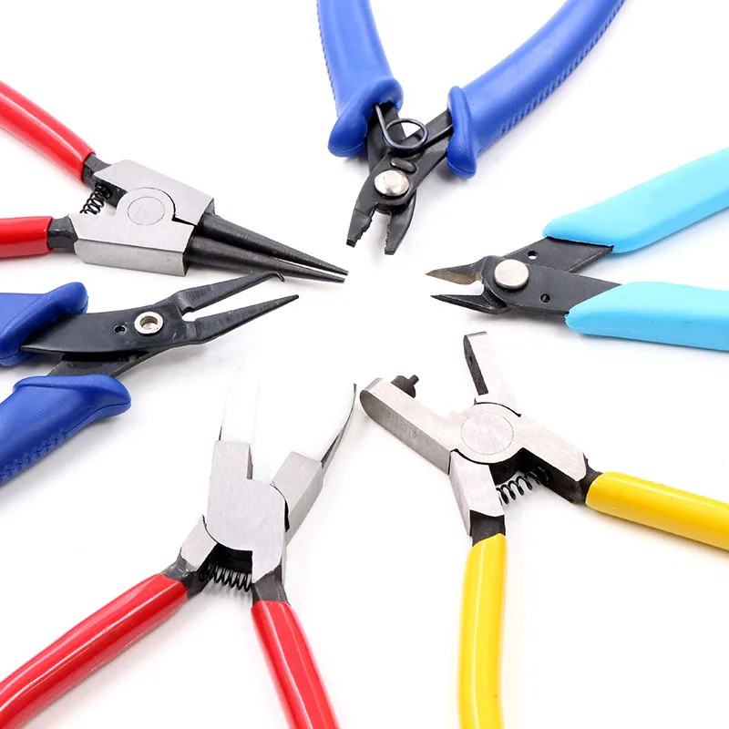 Multifunction Split Ring Opener Pliers Jewelry Beading Crimping Crimper Pliers Tool With Mini Diagonal Pliers DIY Hand Tools