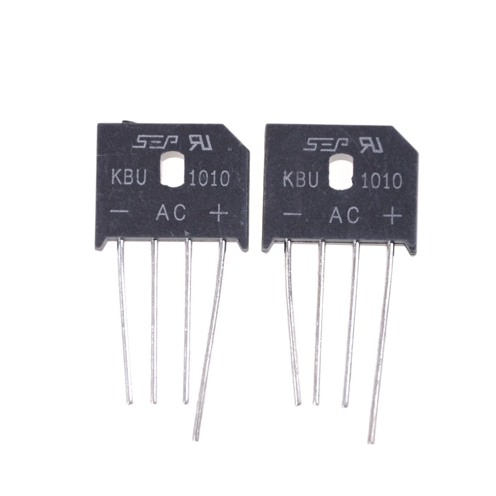 High Quality 2pcs/lot KBU1010 Diode Bridge Rectifier 10A 1000V Diode Bridge Rectifier Kbu1010