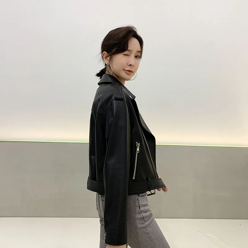 AYUNSUE Genuine Leather Jacket Women Real Sheepskin Coats Ladies Short Korean Style Jackets Famale Chaqueta Cuero Mujer SQQ78