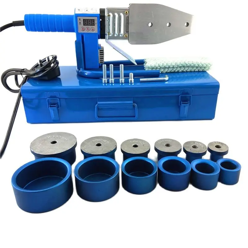 British Plug1000W Digital Temperature Control 20-63mm Tube Welding Machine PPR PE PP Pipe Welder Soldering Iron For Plastic Pipe