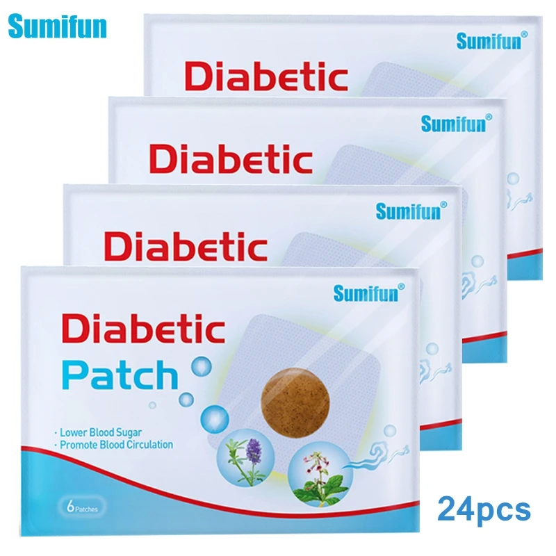 

Sumifun 6/12/24pcs Diabetic Patch Stabilizes Blood Sugar Level Balance Blood Glucose Diabetes Patches Treatment Slim Plaster