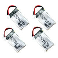 4pcs LiPo Battery 3.7V 660mAh 25C  443441 Li-Po Rechargeable Battery PH2.0 Connector/ JST Plug for Radiolink F121/F110S Drone