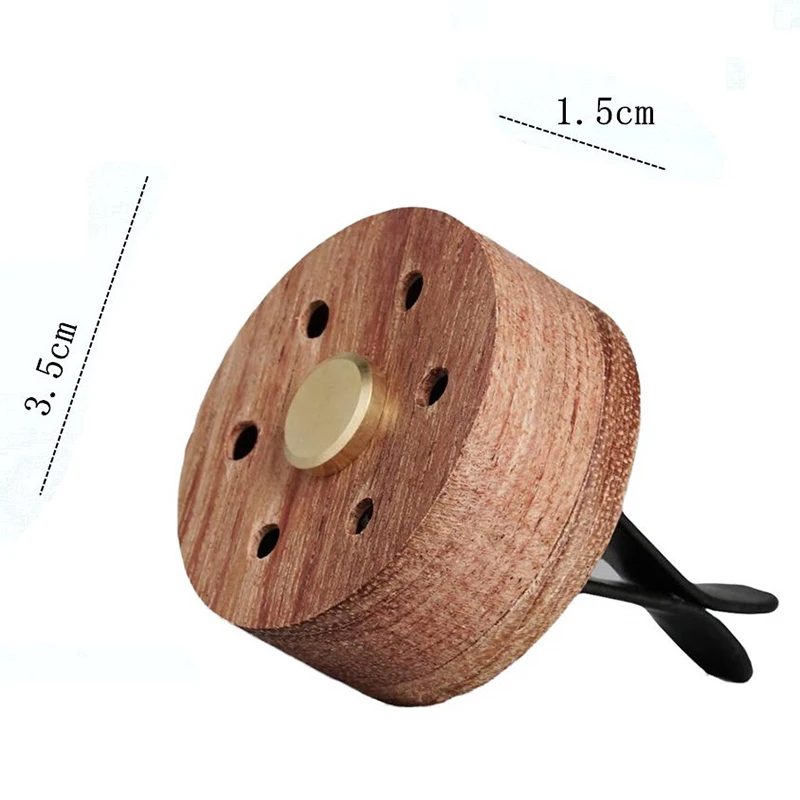 Essentiële Olie Diffuser Voor Auto Met Vent Clip, Houten Rvs Lava Steen Aromatherapie Diffuser Medaillon Mini Luchtverfrisser