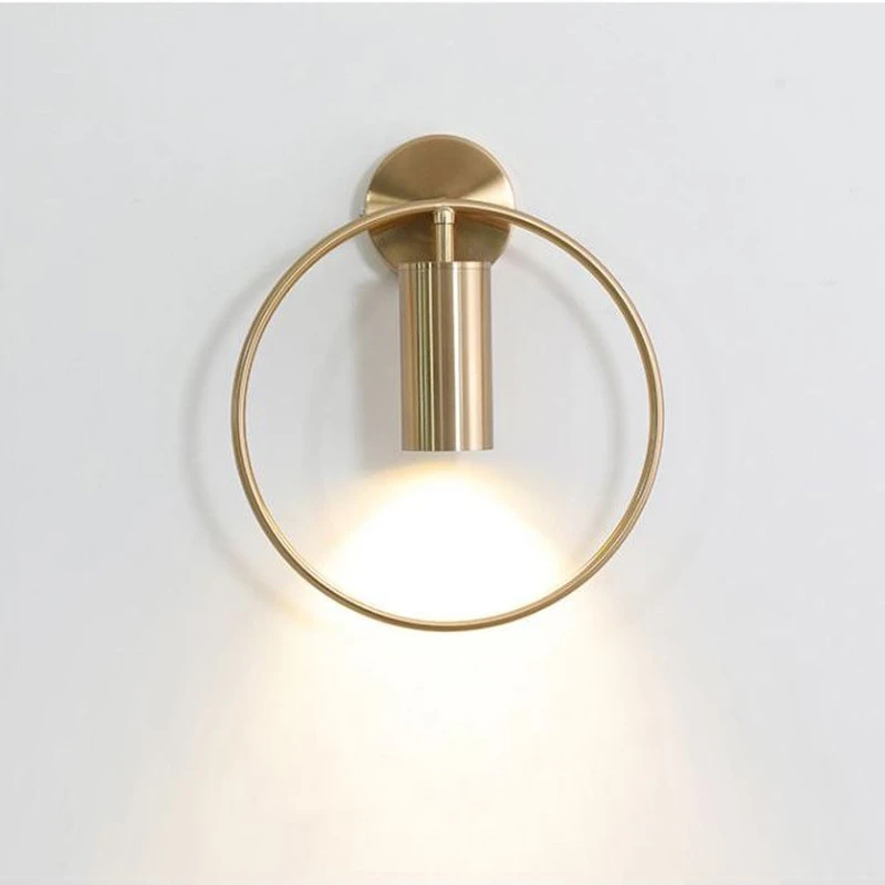 

Nordic Style Bedroom Bedside LED Wall Lamp Creative Simplicity Metal Corridor Balcony Aisle Decorative Sconce Luminaire