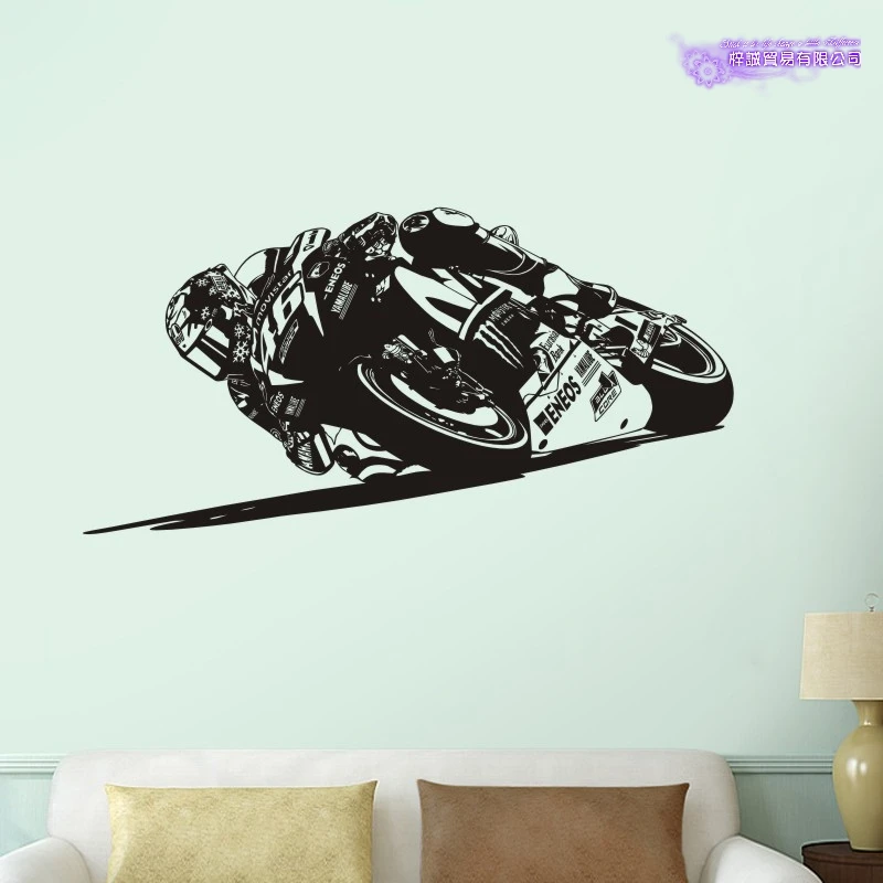 GP Motorcycle Racing Sticker Vehicle Decal Posters Vinyl Wall Pegatina Decor Mural Sticker