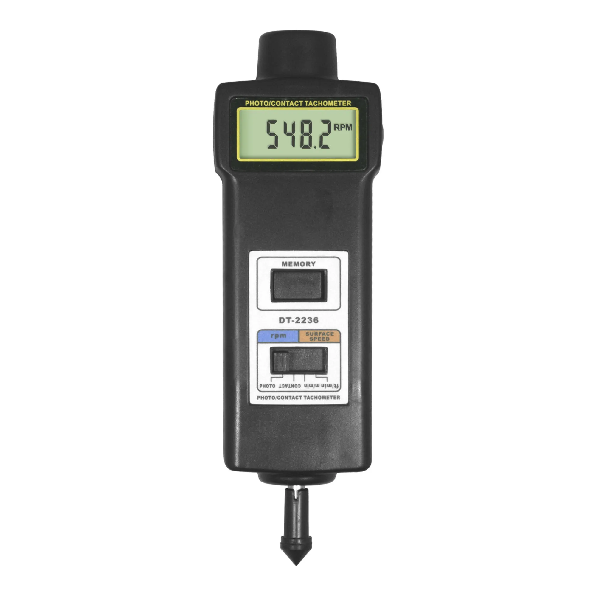 DT-2236 Digital Multifunctional Photoelectric Tachometer For Measure Rotative  Surface speed, Frequency Of Motor,Steamer