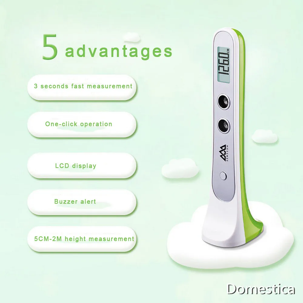 

Digital Ultrasonic Height Measuring Ruler Precision Measuring Device Adult Kids Height Stadiometer Rule Sensor Monitor Machine