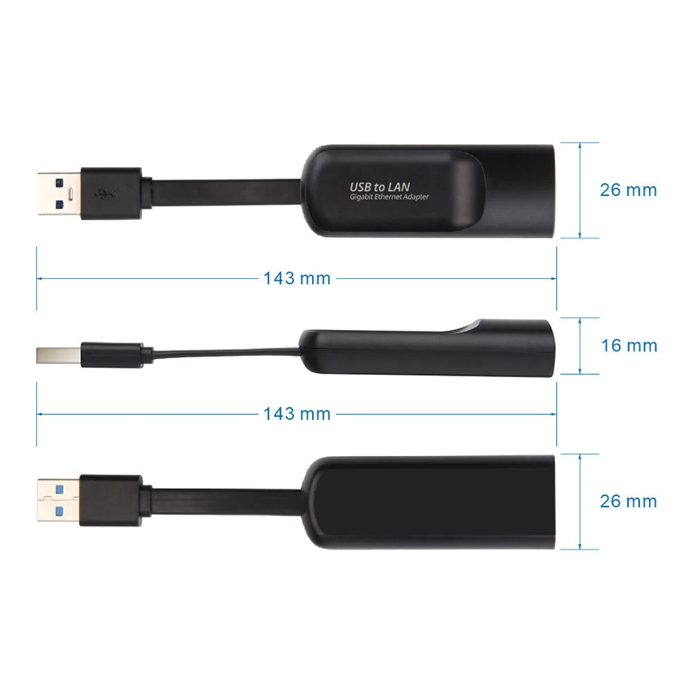 อะแดปเตอร์อีเทอร์เน็ต USB 3.0การ์ดเครือข่าย USB เพื่อ RJ45 RTL8153 LAN สำหรับ Windows 10 pc สำหรับ Xiaomi Mi BOX 3 USB HUB กิกะบิตอีเธอร์เน็ต