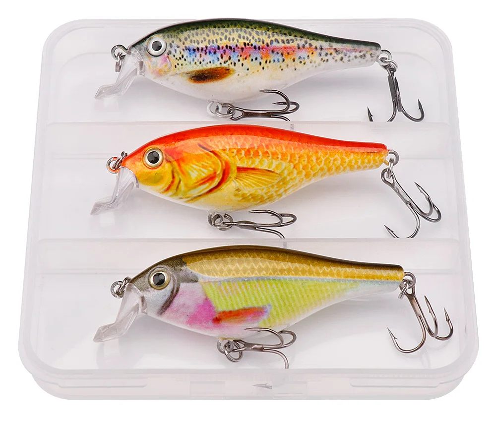 GOBASS 3 stücke 80mm 11g Jerkbait Angeln Schwimmende Minnow Köder Bass Wobbler Für Trolling Harte Künstliche Köder Crankbait Tackle kit – Detail 8