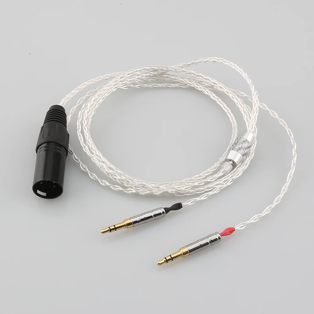 

XLR Balanced 8 Core Headphone Earphone Cable For Denon AH-D600 D7100 Hifiman Sundara Ananda HE1000se HE6se he400i he400se Arya