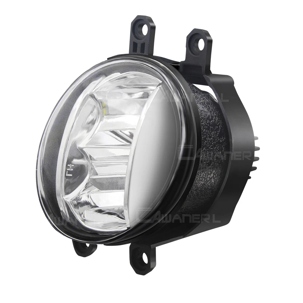 Luz antiniebla delantera para coche, lámpara LED antiniebla de 30W, 4000LM, 12V, para Toyota Camry Land Cruiser Prado Tundra C-HR Prius Solara Avalon Sienna, 2 uds.