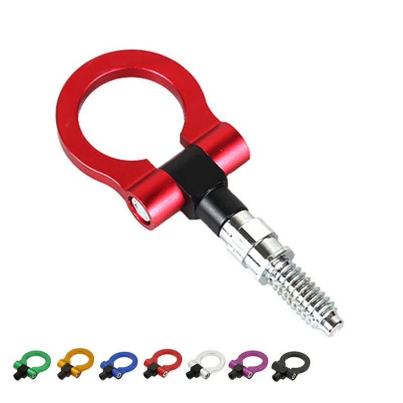 

1PCS Car Trailer Ring Tow Hook Eye Towing Colorful Racing Ring for BMW for Mercedes-Benz for Audi Europe Series Car Styling Hook