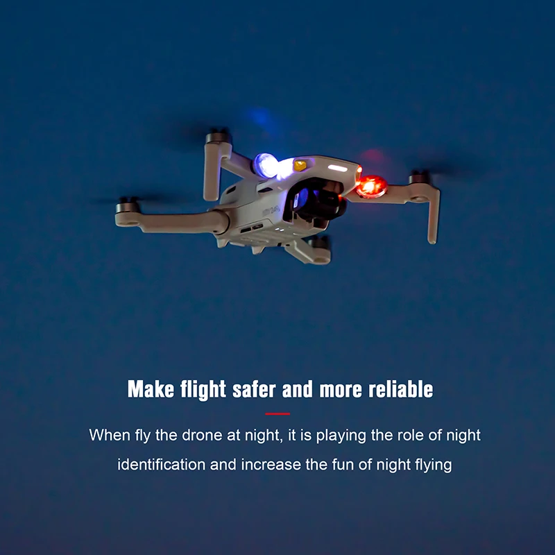 For DJI Air 2S/2 Light Mavic 3 Colorful Flash Rechargable Night Flying Signal LED Lamp FPV Racing Mini SE Drone Flight cessories