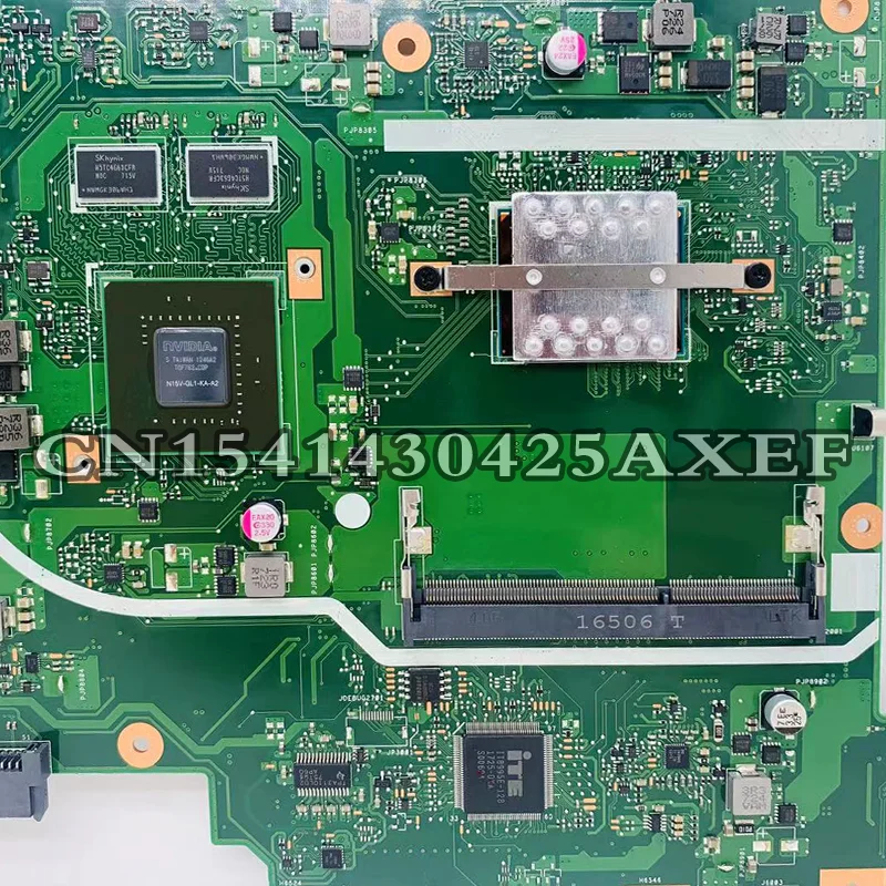 Motherboard Laptop Dinzi X705NC untuk ASUS VivoBook X705NC X705N CPU Motherboard Notebook Asli N3350 GPU GT810M-2GB 100% Test OK