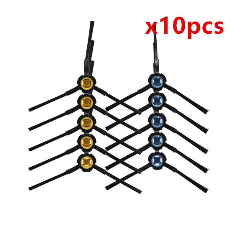 10 pçs robô aspirador de pó escova lateral para genio deluxe 500 aspirador de pó robótico peças acessórios escova substituição
