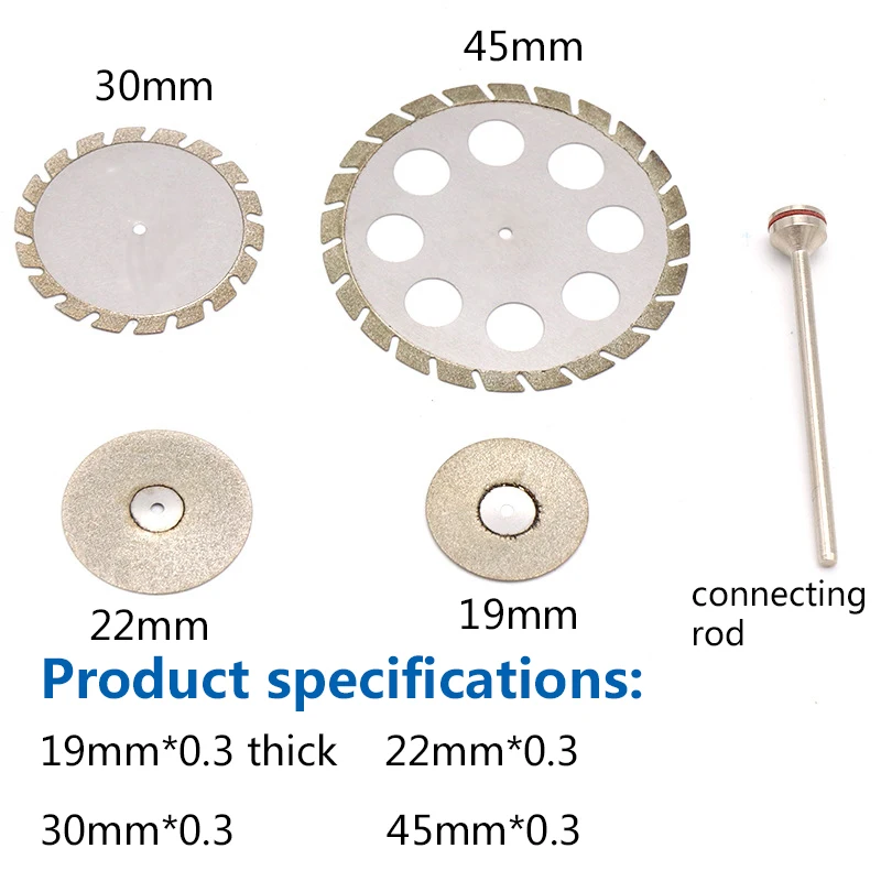 1 Buah 19-45Mm Piringan Berlian Mini Circular Saw Cutting Disc Grinding Wheel Abrasive Disc untuk Dremel Rotary Tools Jade Stone Blade