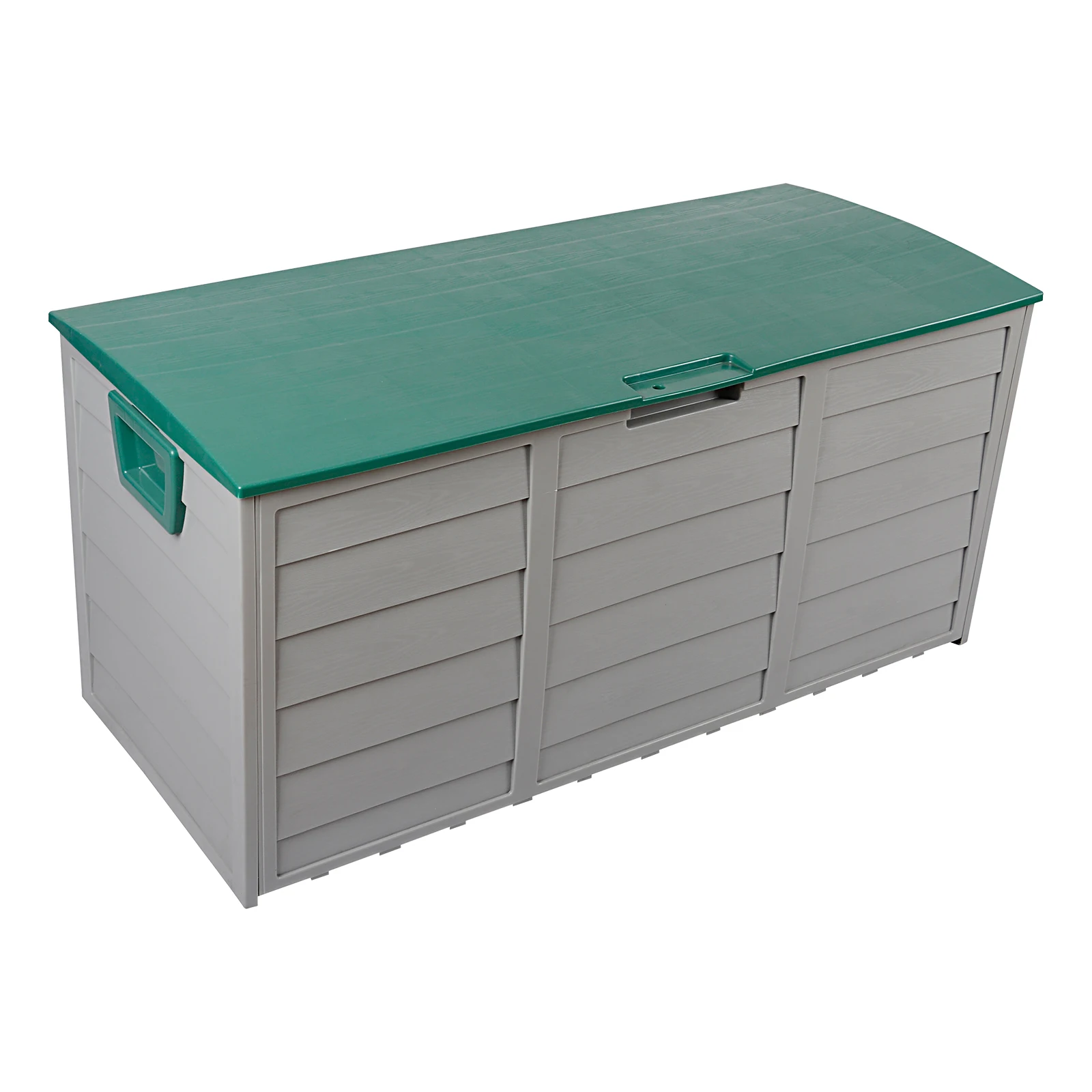 Outdoor Garden Plastic Storage Deck Box Chest Tools Cushions Toys Lockable Seat Waterproof 44x21x19 Inch 75gal 260L[US-Stock]