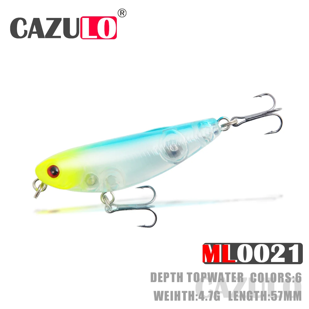 

Floating Pencil Fishing Lure Accesorios Weights 4.7g 57mm Baits Topwater Wobblers De Pesca Articulos For Pike Fish Tackle Leurre