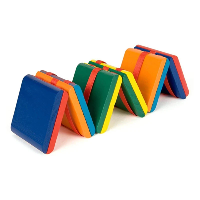 Colorful Flap Wooden Ladder Blocks Toy Optical Illusion Jacob’s Infinite Ladder Fidget Decompression Vent Toys For Kids Gifts