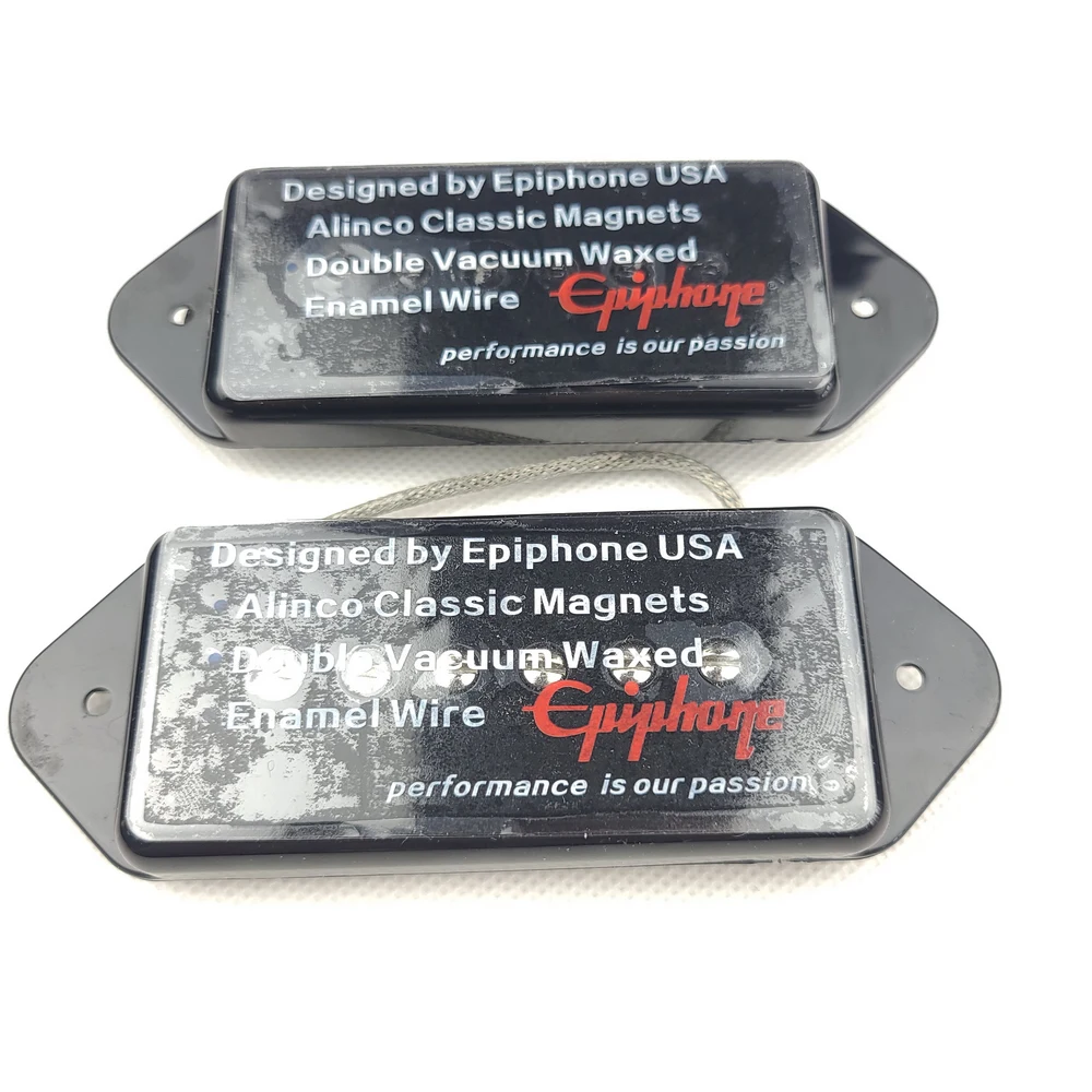 Epiphone Black Alnico Pickups Low Gauss Iconic Sound P90 Dogear Style Single Coil Bridge Pickup for SG/LP Electric Guitar