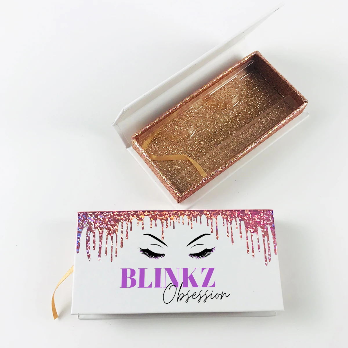 Eyelash Magnetic Boxes Design 3d Faux Mink Natural Lashes Package In Bulk Full Strip Eyelashes Case Packaging Custom Own Logo