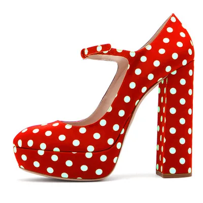 Purple Color Women Round Toe Platform Pumps Shoes Fashion Chunky High Heels Ladies Evening Dress Shoes Sexy Office Party Shoes